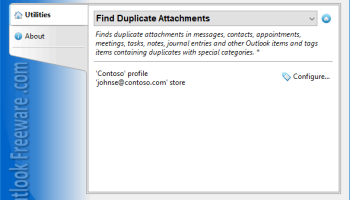 Find Duplicate Attachments for Outlook screenshot