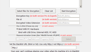 ttdsoft Video Protection and Encryption screenshot