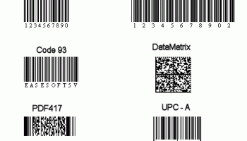 EASESOFT .NET BARCODE WINDOWS FORM CONTR screenshot