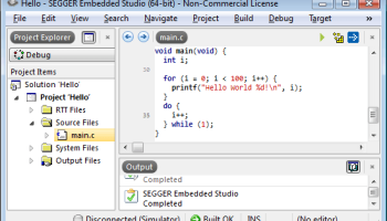 SEGGER Embedded Studio screenshot