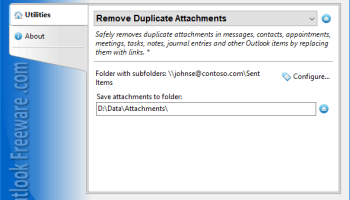 Remove Duplicate Attachments for Outlook screenshot