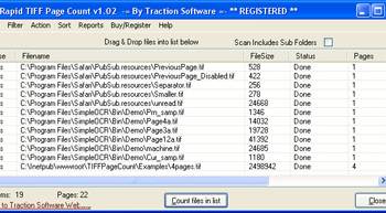 Rapid TIFF Count screenshot
