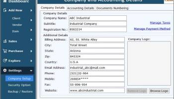 Billing Management Tool screenshot