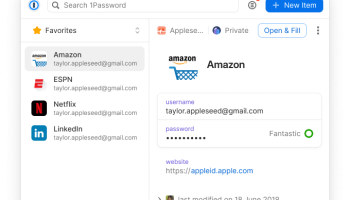 1Password screenshot