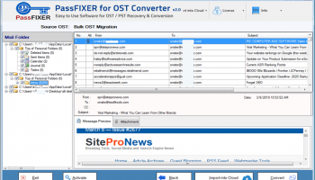 PassFixer for OST to PST Converter screenshot