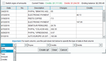 CSV2QIF Converter screenshot