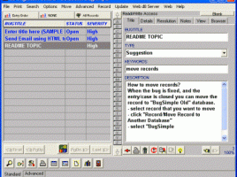 Bug Tracker Deluxe screenshot