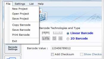 2D Barcodes screenshot