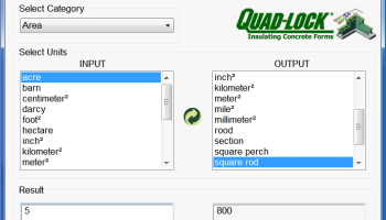 Quad-Lock Unit Converter screenshot