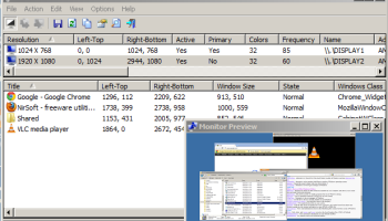 MultiMonitorTool 64-bit screenshot