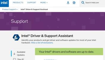 Intel Driver & Support Assistant screenshot