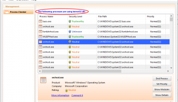 Process Checker screenshot