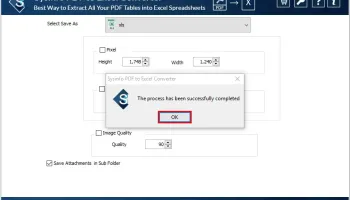 SysInfo PDF to Excel Converter screenshot