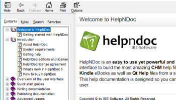 HelpNDoc Personal Edition screenshot