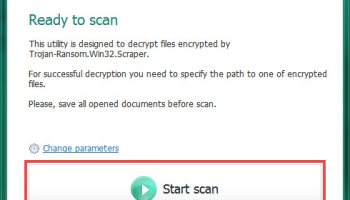 Kaspersky ScraperDecryptor screenshot