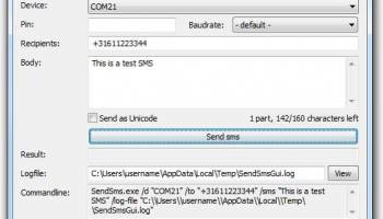 ActiveXperts SendSMS x64 screenshot