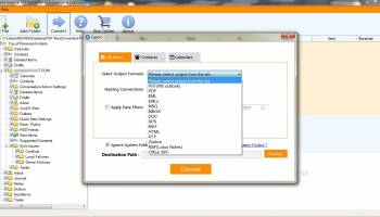 Outlook PST Recovery Converter screenshot