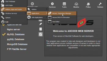 ASCOOS Web Server screenshot