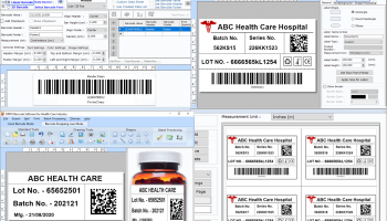 Healthcare Industry Barcode Maker Tool screenshot