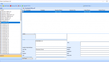 VCF Contact Viewer Tool screenshot