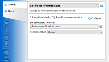 Set Folder Permissions for Outlook screenshot