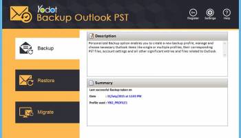 Yodot Backup Outlook PST Software screenshot