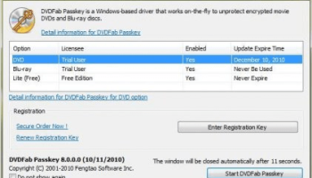 DVDFab Passkey for DVD screenshot