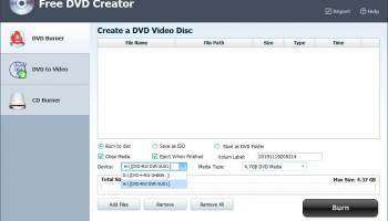 Free DVD Creator screenshot