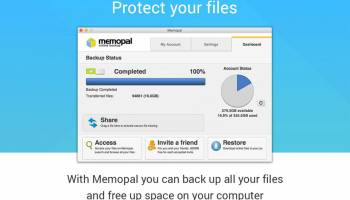 Memopal Online Backup screenshot