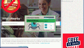 EuropeSoftwares.Net UniversalWebScraper screenshot