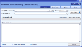 Softaken DBF Recovery screenshot
