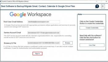 SysInfoTools Google Workspace Backup Tool screenshot