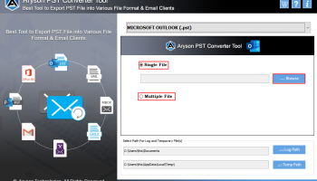 Convert PST to MSG screenshot