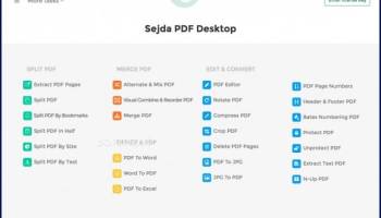 Sejda PDF Desktop screenshot