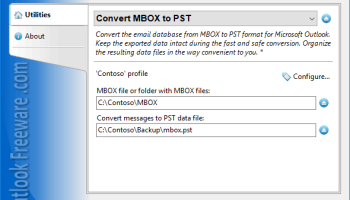 Convert MBOX to PST for Outlook screenshot