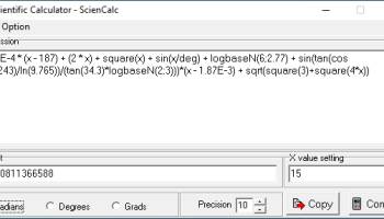 Scientific calculator - ScienCalc screenshot