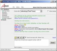 Akeni Web Chat for enterprise im lan screenshot