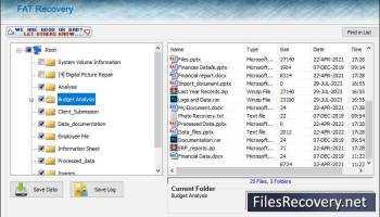 FAT32 File Recovery screenshot