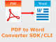 VeryUtils PDF to Word Converter SDK CLI